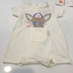 Girandola Baby One Piece Short Outfit Size 1 Month